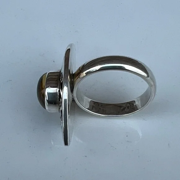 Artisan Crafted Sterling Silver Citrine Ring - Picture 4 of 9